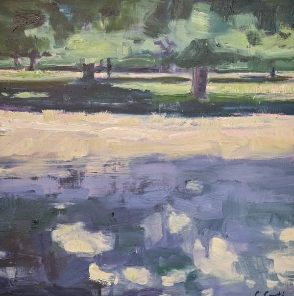 - Mixed Media on Acrylic, Painting by Colleen Conti, measuring 29 x 29 cm (H x W) framed at 38 x 38 cm £485